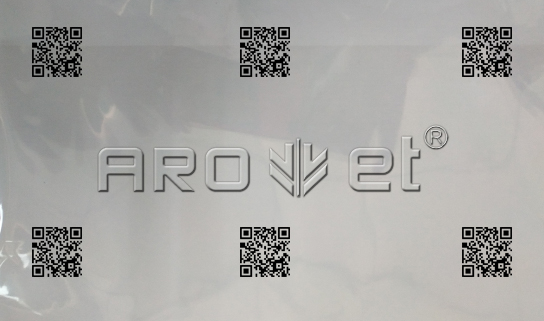 百乐博A-one高快UV喷码机在PE膜上喷二维码